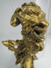 Load image into Gallery viewer, Antique 19c Bronze Devil Demon Decorative Art Ornate Architectural Hardware
