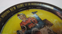 Load image into Gallery viewer, Antique NEW HOME SEWING MACHINE Co New York Advertising Tin Tip Tray early 1900s
