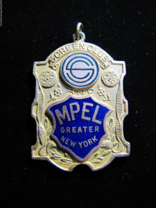 SCREEN CLUB & MOTION PICTURE EXHIBITORS LEAGUE MPEL Old Medallion NEW YORK RHTF