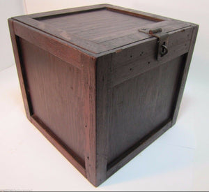PUBLIC COAL Co PHILA Pa Old Advertising CIGAR HUMIDOR Wooden Box CELOTEX