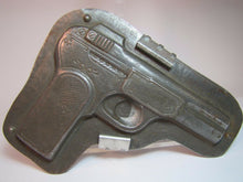 Load image into Gallery viewer, Old Chocolate Mold figural tin metal rare old hard to find candy making two part
