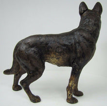 Load image into Gallery viewer, Antique GERMAN SHEPHERD Doorstop Cast Iron Old Decorative Art Dog Statue
