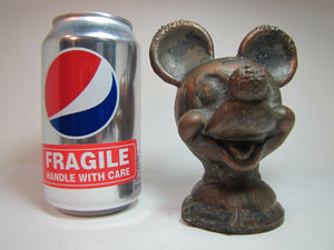 Orig MICKEY MOUSE WALT DISNEY Toy Mold rare WDP marked metal figural head mld