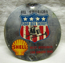 Load image into Gallery viewer, Orig RARE1948 All American SOAP BOX DERBY Shell Sponsered Best Design Car Award
