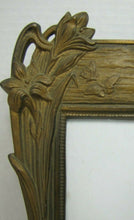 Load image into Gallery viewer, Art Nouveau Lovely Maiden Butterflies Flowers Antique Decorative Arts Frame
