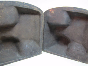 Old MACK TRUCK Bookends Bronze Brass High Relief Decorative Art Statue