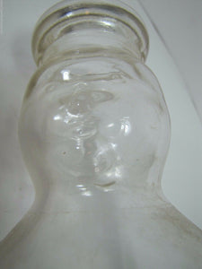 Old Wood's Dairy Milk Bottle Petersburg Hopwell Va glass baby faces figural