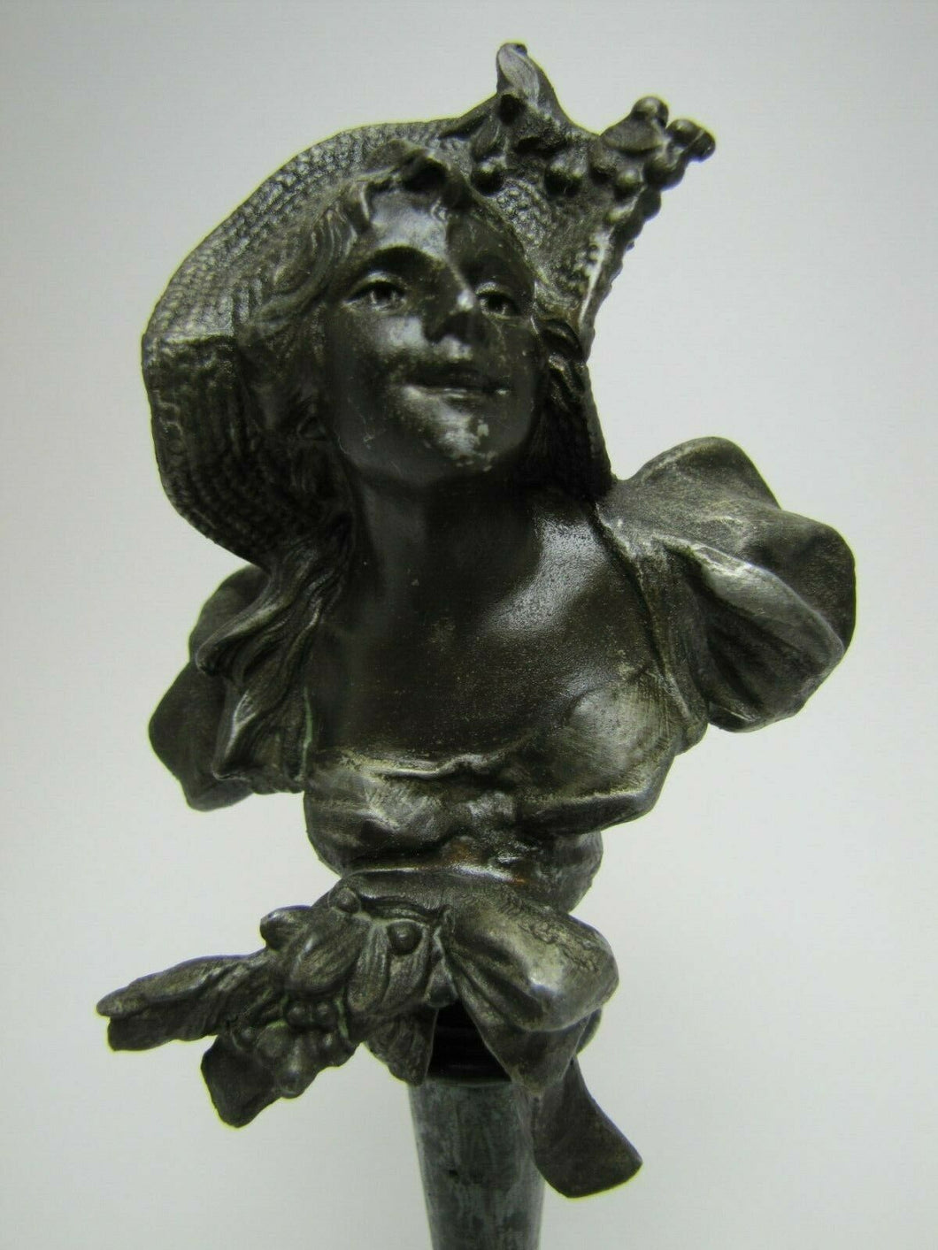 Antique Art Nouveau Maidens Bust Decorative Arts Miniature Small Mini Statue