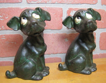Load image into Gallery viewer, Antique Droopy Eye Dog Cast Iron Bookends Doorstops Decorative Art Statues
