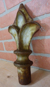 Antique Large Cast Iron Architectural Hardware Element Finial Decorative Art flt