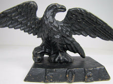 Load image into Gallery viewer, Antique Cast Iron FOE FRATERNAL ORDER of EAGLES Bookend Small Doorstop Statue
