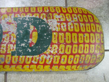Load image into Gallery viewer, Old TODD Figural CORN Farm Seed Advertising Sign dbl sided wood paint folk art
