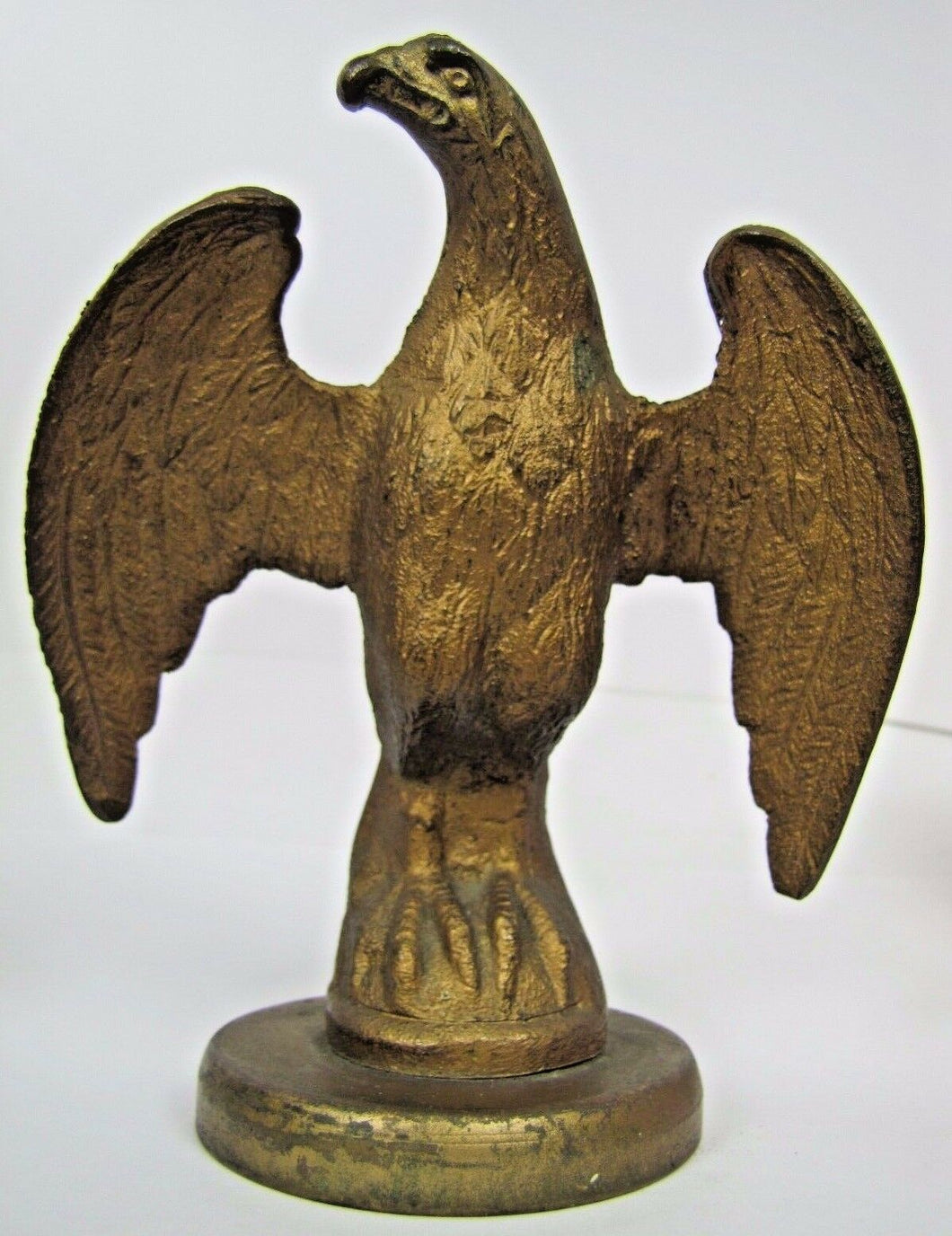 Antique Eagle Brass/Bronze Decorative Art Large Paperweight Architectural Topper