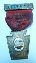 Load image into Gallery viewer, 1925 INTERNATIONAL LADIES GARMENT WORKERS UNION Delegate Bronze Medallion
