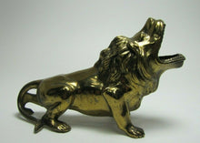 Load image into Gallery viewer, Antique Jenning Bros Lion Cigar Rest Holder Ashtray ornate figural brass wsh JB
