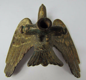 Antique Bronze EAGLE Finial ornate architectural small hardware gold gilt patina