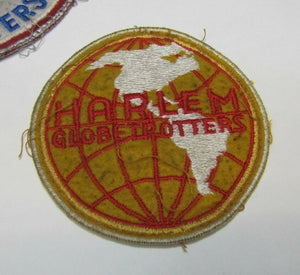 HARLEM GLOBETROTTERS Old Cloth Patches lot of 5 Basketball Sports Souvenirs