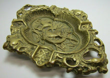 Load image into Gallery viewer, Old Horse Horseshoe Saddle Riding Crop Tray Cigar Ashtray Thick Bronze Brass

