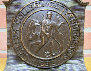 GETTYSBURG COLLEGE Antique Doorstop Bookend COLLEGII GETTYSBURGIENSIS CS&Co