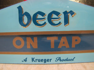 Old Ambassador beer Sign 'On Tap' Krueger Prod Newark NJ Bar Pub Tavern Display