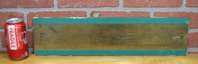 Load image into Gallery viewer, Old Brass CAFETERIA Sign Impressed Lettering Art Deco Edge Design Food Eats Ad
