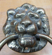 Load image into Gallery viewer, LIONS Old Pair Brass Hangers Pulls Architectural Hardware GLO MAR ART WORKS NY
