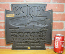 Load image into Gallery viewer, GRIPS CANVAS SNEAKERS BEACON FALLS RUBBER FOOTWEAR Old Shoe Store Ad Sign USA

