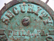Load image into Gallery viewer, Old Security Elevator Co Phila Pa Cast Iron Plaque Sign Embossed Advertising
