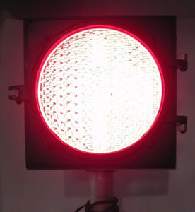 Vintage MARBELITE Traffic Light Safety Signal Industrial Light GHWAY Signal Base