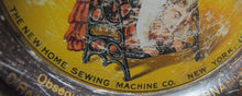 Load image into Gallery viewer, Antique NEW HOME SEWING MACHINE Co New York Advertising Tin Tip Tray early 1900s
