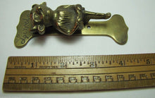Load image into Gallery viewer, Old Brass Demon Devil Gargoyle Door Knocker small interior door Lincoln Imp
