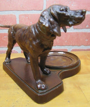 Load image into Gallery viewer, POINTER HUNTING DOG Old Tray NUART Creations NYC Art Deco Figural Ornate Detail
