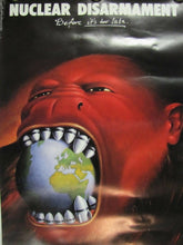 Load image into Gallery viewer, NUCLEAR DISARMAMENT BEFORE IT&#39;S TOO LATE. 1980s RAFAL OLBINSKI Art Poster
