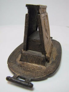 Antique AMERICAN FUSEE Co ERIE Pa Advertising Match Book Holder Egyptian Revival