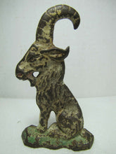 Load image into Gallery viewer, Antique Cast Iron Billy Goat Bottle Opener original old paint ornate detailing
