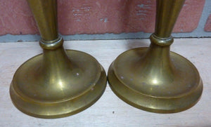 B&H Bradley & Hubbard Antique Brass Candlesticks Decorative Arts Candle Holders