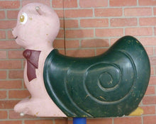 Load image into Gallery viewer, Old SNAIL CARNIVAL AMUSEMENT PARK RIDE Childs Fixed Roundabout Ride-On Numbered
