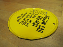 Load image into Gallery viewer, Old YELLOW CAB Ad Thermometer Sign SACRAMENTO owned 100% Union Made in USA
