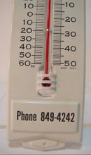 Load image into Gallery viewer, Old HAVERLY MORTUARY Adv Thermometer Sign AMBULANCE FUNERAL MITCHELL INDIANA

