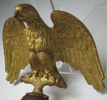 Load image into Gallery viewer, Antique Bronze EAGLE Finial Gold Gilt Decorative Architectural Hardware Element
