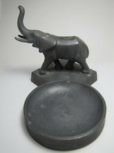 Load image into Gallery viewer, Art Deco BRONZART ELEPHANT Tray Card Tip Coin Jewelry Decorative Desk Art
