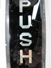 Load image into Gallery viewer, Antique &#39;PUSH&#39; Bevel Edge Glass Door Push Plate Sign Old Architectural Hardware
