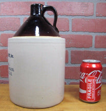 Load image into Gallery viewer, HANSEN&#39;S LABORATORY Antique Stoneware Jug LITTLE FALLS NY BUTTER CHEESE 1 Gal
