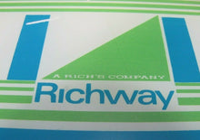 Load image into Gallery viewer, Vintage RICHWAY SALTED NUTS Sign ALWAYS FRESH DELICIOUS Reverse on Plexiglas Ad

