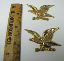 Load image into Gallery viewer, Old Brass EAGLES Decorative Ornamental Hardware Adornments Detailed Figural Pair
