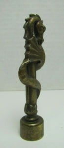 Old SERPENT SEA MONSTER BEAST Finial Figural Decorative Arts Hardware Element