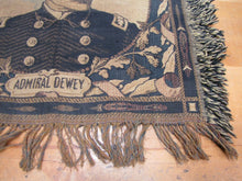 Load image into Gallery viewer, REMEMBER THE MAINE ADMIRAL DEWEY Old Tapestry Artwork Textile Decorative Arts
