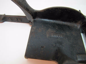 Antique Cast Iron Tobacco Cutter No 0 (zero) smaller hard to find w advertising
