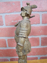 Load image into Gallery viewer, Antique GLADIATOR WARRIOR Decorative Art Statue DRAGON MONSTER Helmet Sword
