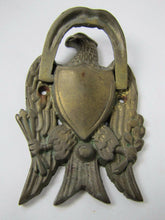 Load image into Gallery viewer, EAGLE Old Brass Door Knocker Figural Architectural Hardware Element
